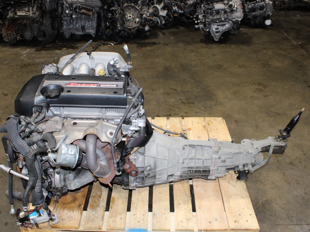 1998-2005 JDM TOYOTA ALTEZZA ENGINE WITH 6 SPEED MANUAL TRANSMISSION WIRING ECU 3S-GE BEAMS JDM MOTOR